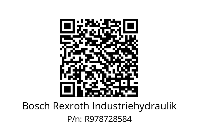   Bosch Rexroth Industriehydraulik R978728584