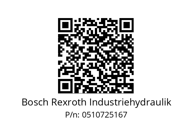   Bosch Rexroth Industriehydraulik 0510725167