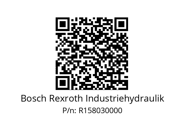   Bosch Rexroth Industriehydraulik R158030000