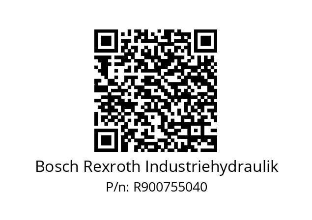   Bosch Rexroth Industriehydraulik R900755040