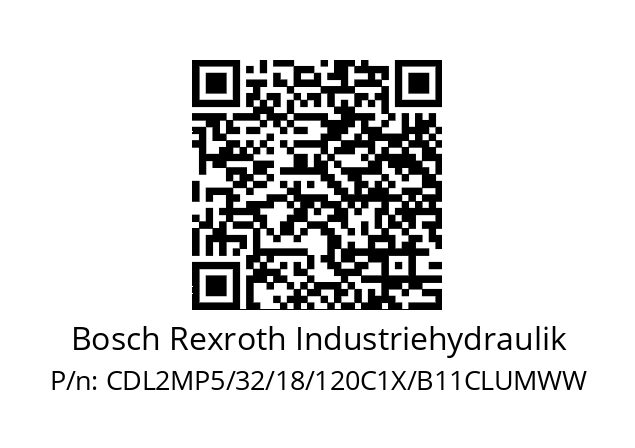   Bosch Rexroth Industriehydraulik CDL2MP5/32/18/120C1X/B11CLUMWW