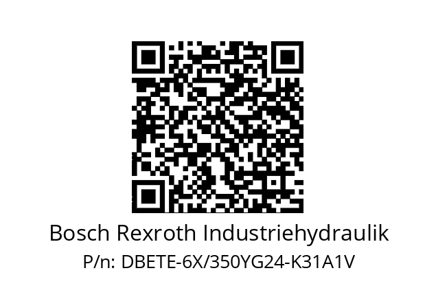   Bosch Rexroth Industriehydraulik DBETE-6X/350YG24-K31A1V