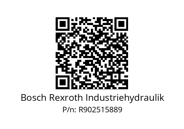   Bosch Rexroth Industriehydraulik R902515889