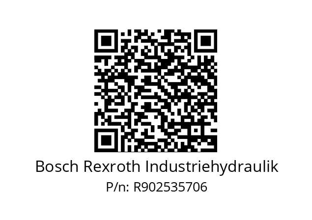   Bosch Rexroth Industriehydraulik R902535706