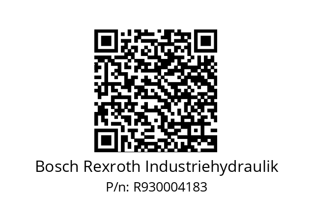   Bosch Rexroth Industriehydraulik R930004183