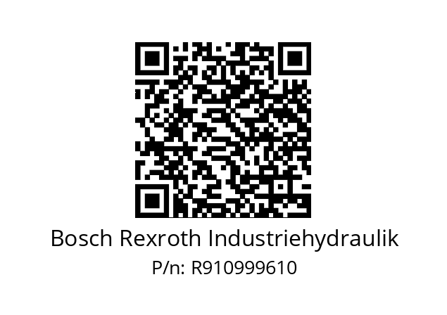   Bosch Rexroth Industriehydraulik R910999610