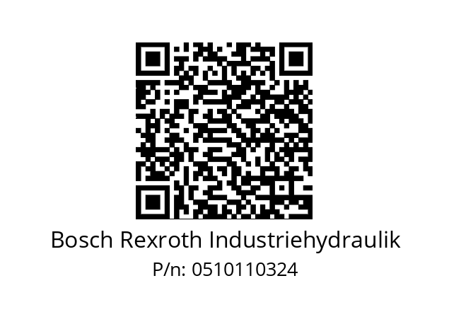   Bosch Rexroth Industriehydraulik 0510110324