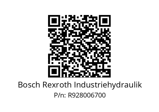   Bosch Rexroth Industriehydraulik R928006700