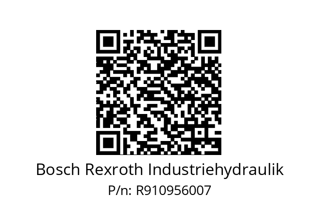   Bosch Rexroth Industriehydraulik R910956007