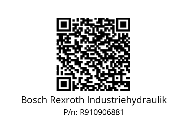   Bosch Rexroth Industriehydraulik R910906881