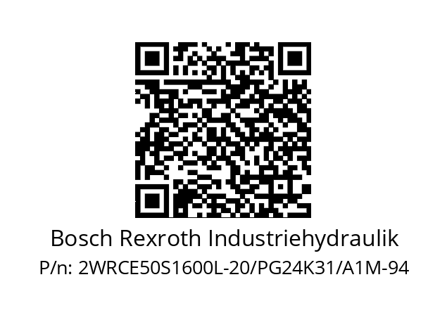   Bosch Rexroth Industriehydraulik 2WRCE50S1600L-20/PG24K31/A1M-94