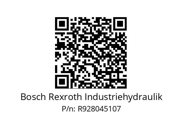   Bosch Rexroth Industriehydraulik R928045107