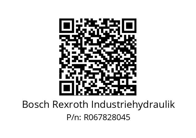   Bosch Rexroth Industriehydraulik R067828045