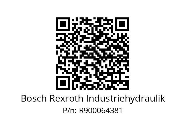   Bosch Rexroth Industriehydraulik R900064381