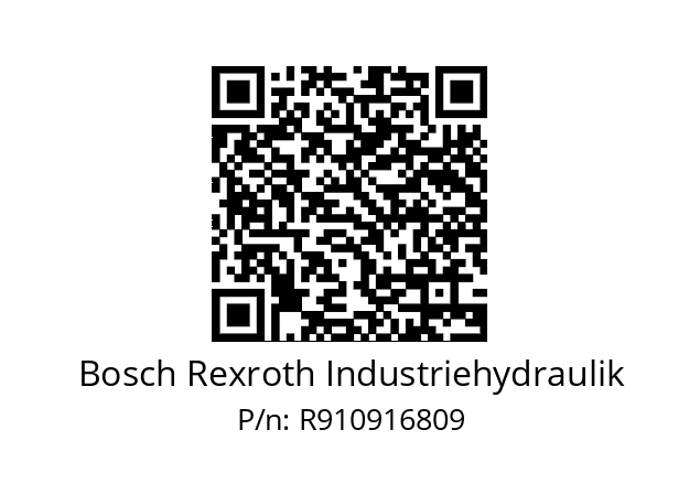   Bosch Rexroth Industriehydraulik R910916809