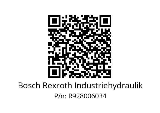   Bosch Rexroth Industriehydraulik R928006034