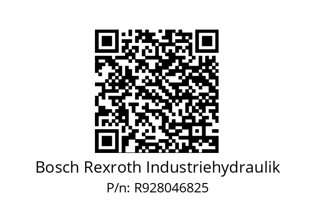   Bosch Rexroth Industriehydraulik R928046825