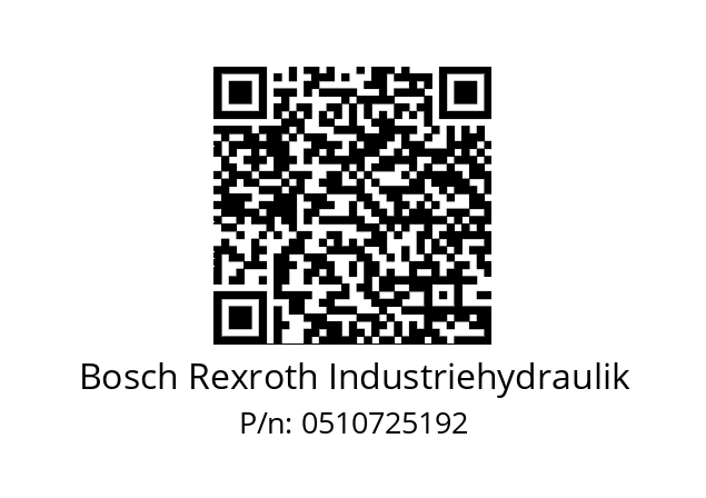   Bosch Rexroth Industriehydraulik 0510725192