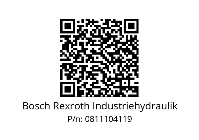   Bosch Rexroth Industriehydraulik 0811104119