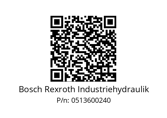   Bosch Rexroth Industriehydraulik 0513600240