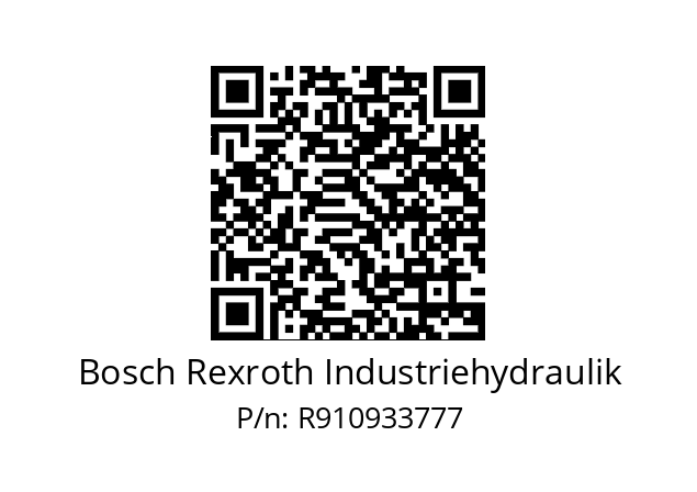   Bosch Rexroth Industriehydraulik R910933777