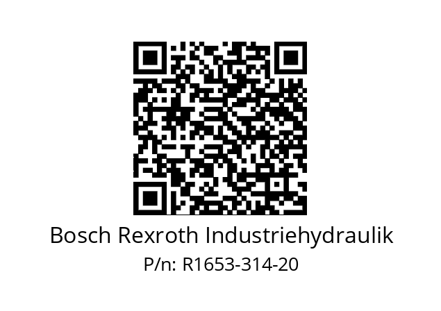   Bosch Rexroth Industriehydraulik R1653-314-20