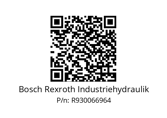   Bosch Rexroth Industriehydraulik R930066964