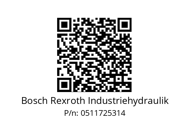   Bosch Rexroth Industriehydraulik 0511725314