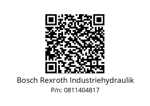   Bosch Rexroth Industriehydraulik 0811404817