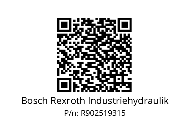   Bosch Rexroth Industriehydraulik R902519315