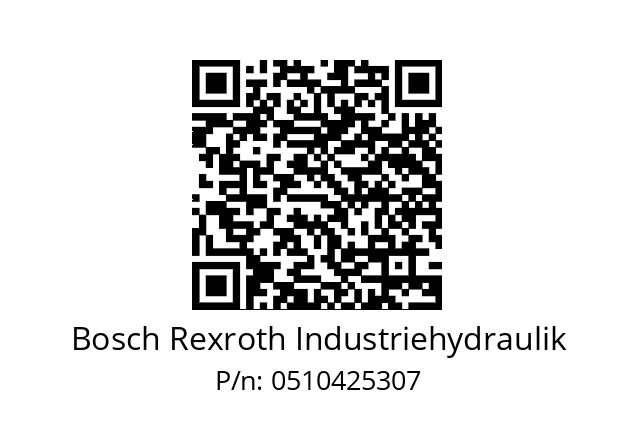   Bosch Rexroth Industriehydraulik 0510425307