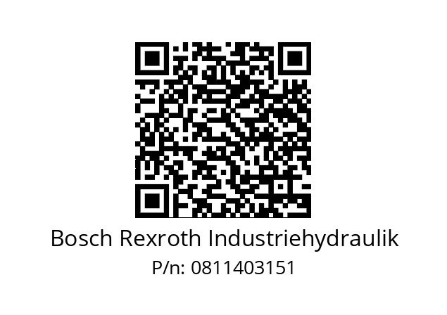   Bosch Rexroth Industriehydraulik 0811403151