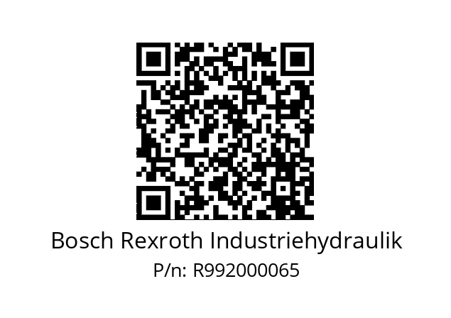   Bosch Rexroth Industriehydraulik R992000065