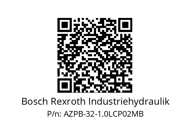   Bosch Rexroth Industriehydraulik AZPB-32-1.0LCP02MB