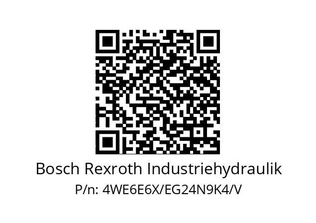   Bosch Rexroth Industriehydraulik 4WE6E6X/EG24N9K4/V