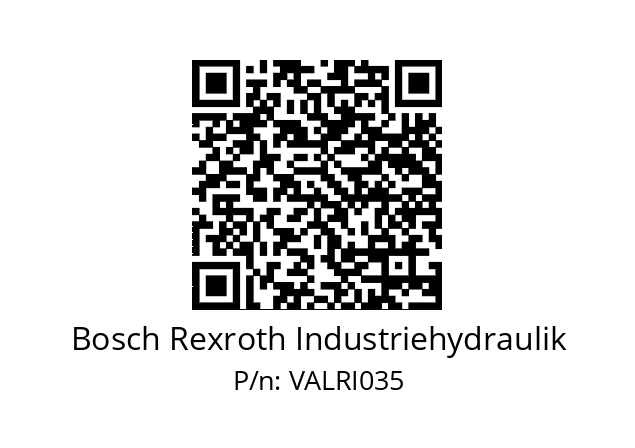   Bosch Rexroth Industriehydraulik VALRI035