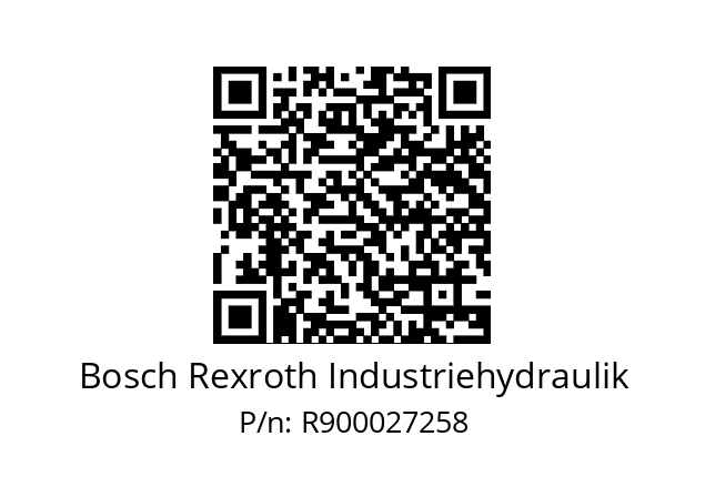   Bosch Rexroth Industriehydraulik R900027258