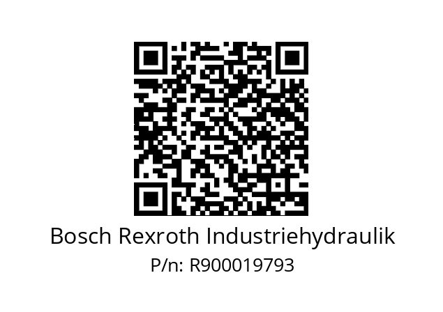   Bosch Rexroth Industriehydraulik R900019793