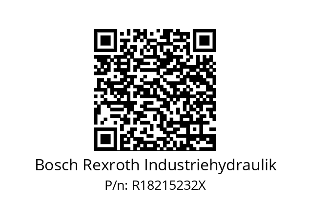   Bosch Rexroth Industriehydraulik R18215232X