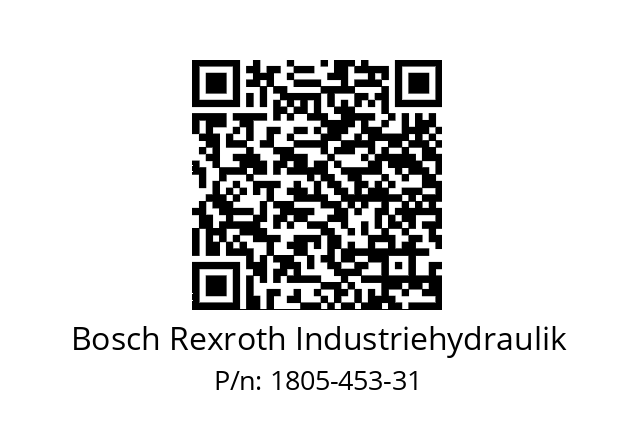   Bosch Rexroth Industriehydraulik 1805-453-31