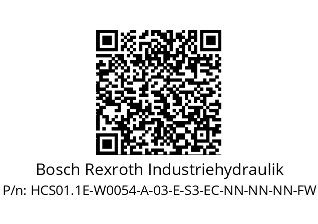   Bosch Rexroth Industriehydraulik HCS01.1E-W0054-A-03-E-S3-EC-NN-NN-NN-FW