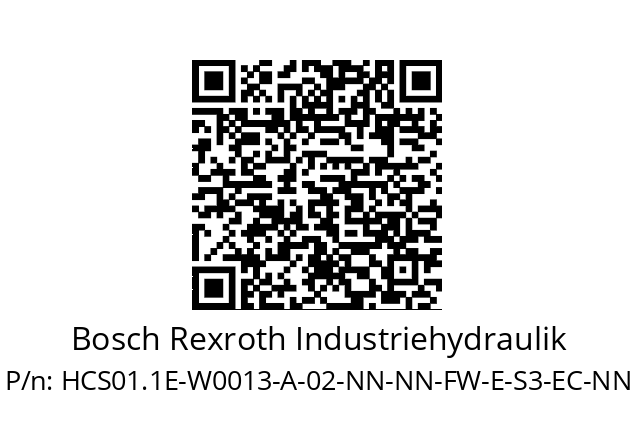   Bosch Rexroth Industriehydraulik HCS01.1E-W0013-A-02-NN-NN-FW-E-S3-EC-NN