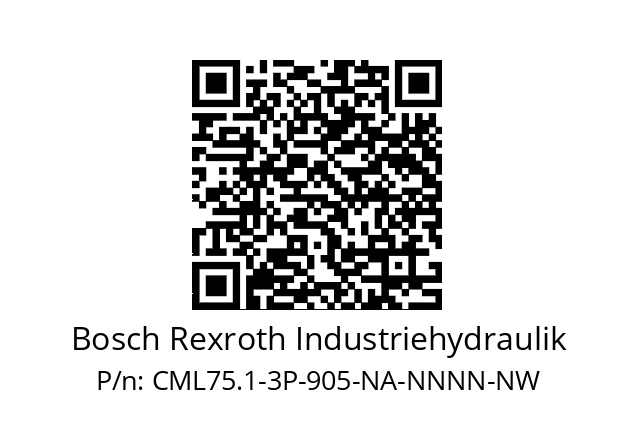   Bosch Rexroth Industriehydraulik CML75.1-3P-905-NA-NNNN-NW