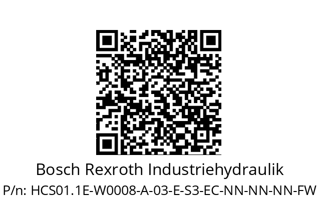   Bosch Rexroth Industriehydraulik HCS01.1E-W0008-A-03-E-S3-EC-NN-NN-NN-FW