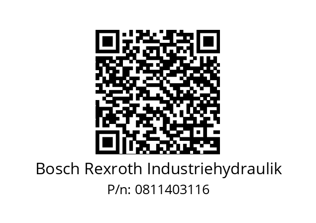   Bosch Rexroth Industriehydraulik 0811403116