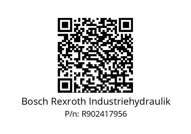   Bosch Rexroth Industriehydraulik R902417956