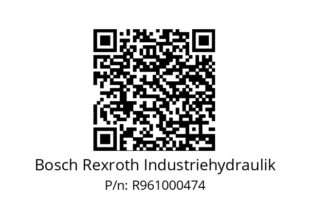   Bosch Rexroth Industriehydraulik R961000474