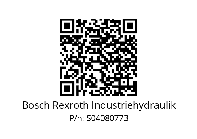   Bosch Rexroth Industriehydraulik S04080773