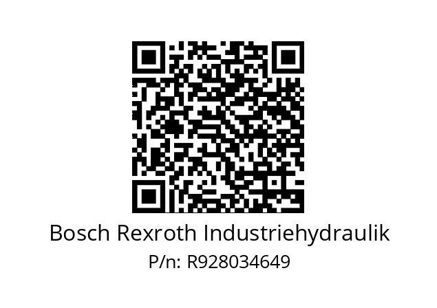   Bosch Rexroth Industriehydraulik R928034649