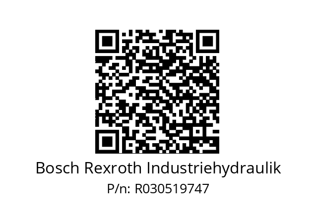   Bosch Rexroth Industriehydraulik R030519747